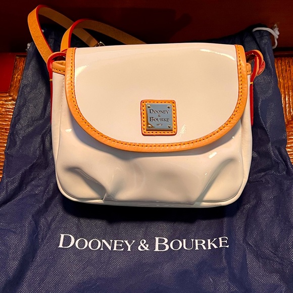Dooney & Bourke Handbags - Dooney & Bourke White patent leather crossbody.
